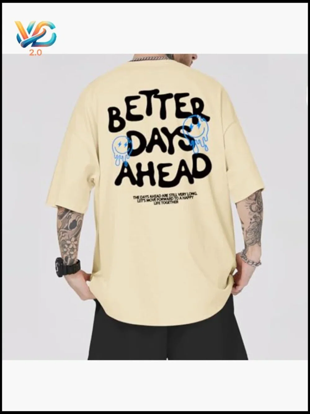 Vintage Funny Graphic T-Shirt Oversized Inspirational Positive Tee